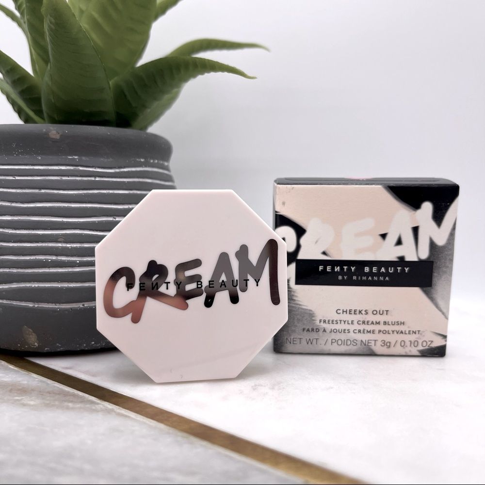 $16β€οΈβπ₯ FENTY Beauty Cheeks Out Cream Blush CRUSH ON CUPID π NEW Pink - Picture 5 of 6